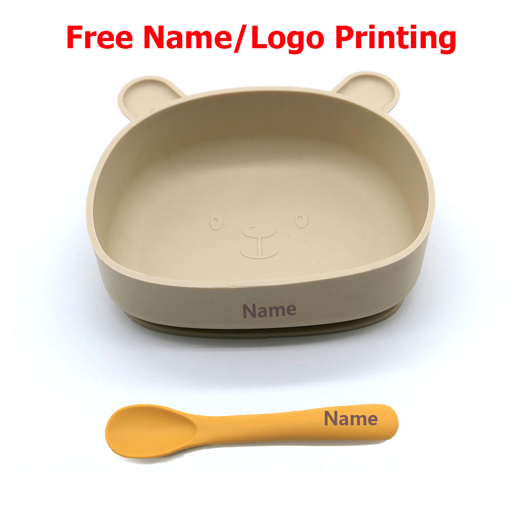 Baby Food Bowl - Children's Tableware Bowl Spoon Personalized Customization