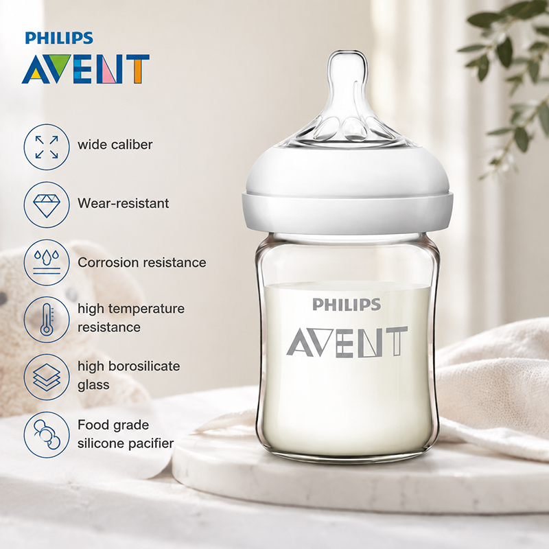 Baby Food Glass Jars - Avent Newborn Baby Bottle SCF678 125ml/160ml
