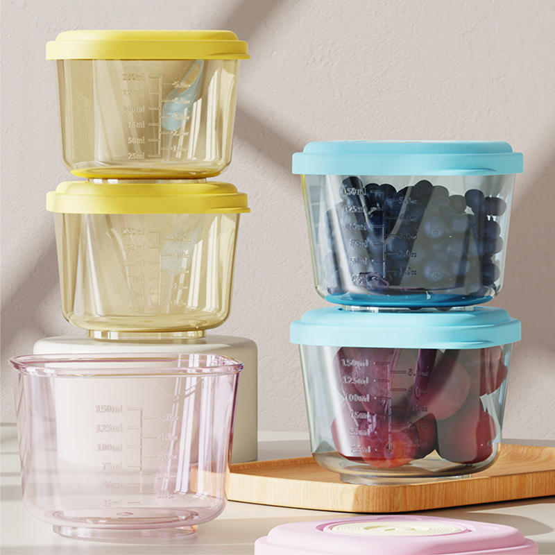 Baby Food Glass Jars - 6 Pcs Baby Food Storage Containers