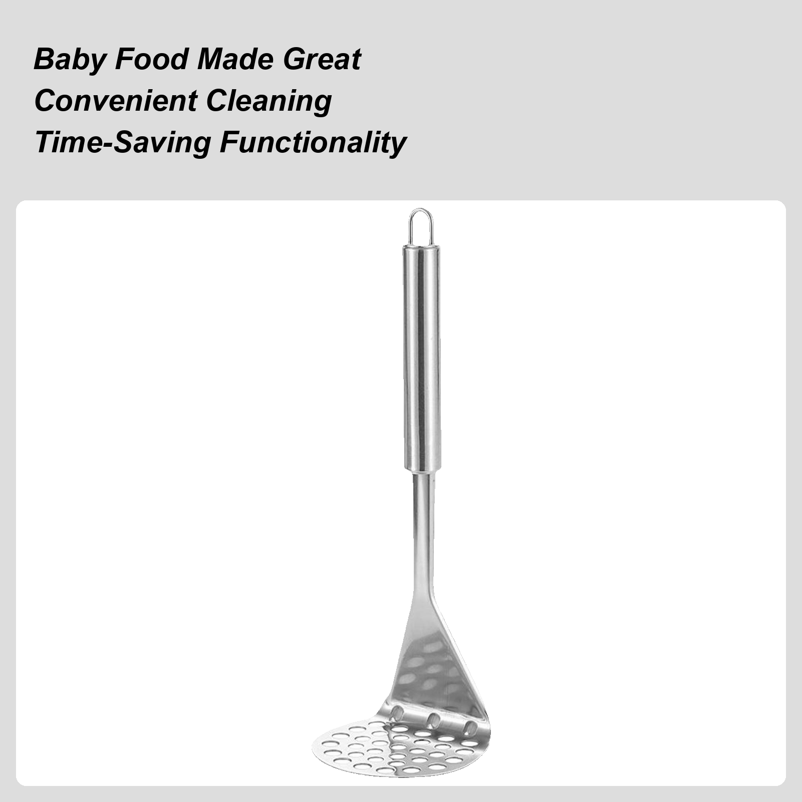Baby Food With Avocado - Metal Potato Masher Avocado Smash Tool