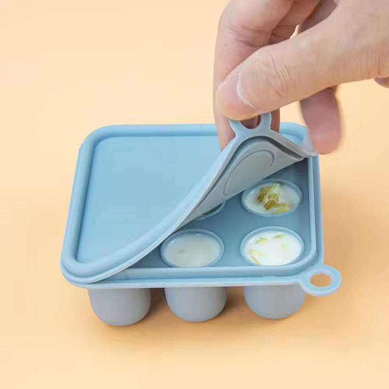 Baby Food Glass Jar - Silicone Baby Food Freezer Tray with