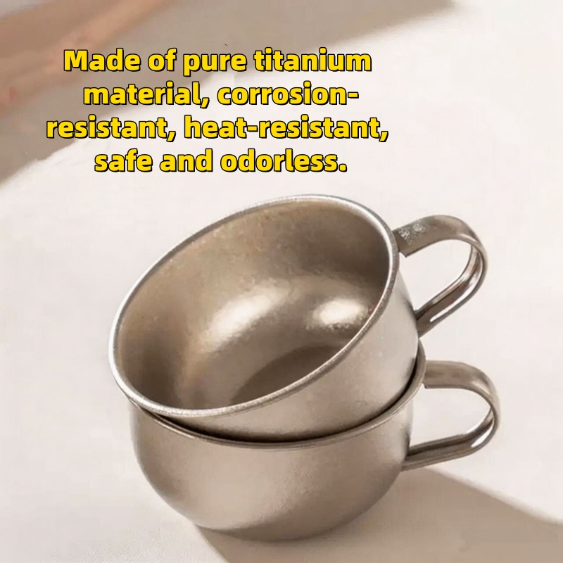Baby Food Bowl - Pure titanium baby learning drinking cup,