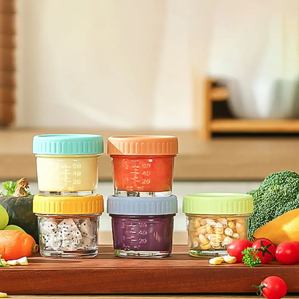 6pcs Multipurpose Glass Baby F - огляд і ціна Baby Food Glass Jar