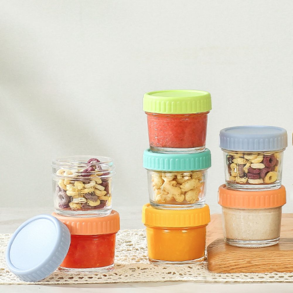 6pcs Mason Jar Glass Baby Food - огляд і ціна Baby Food Glass Jars