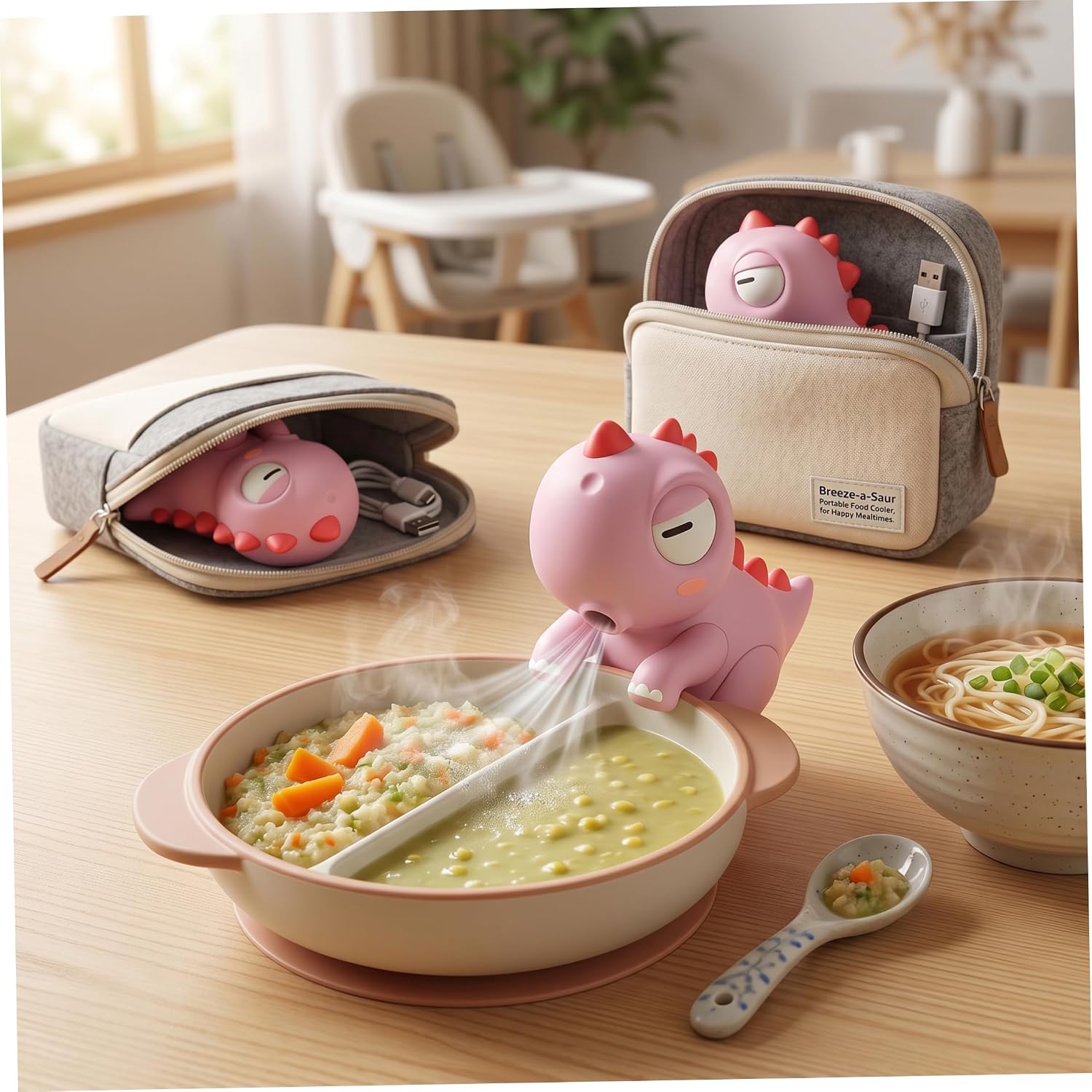 Cute Elephant Mini Fan Baby Fe - огляд і ціна Baby Food Bowl