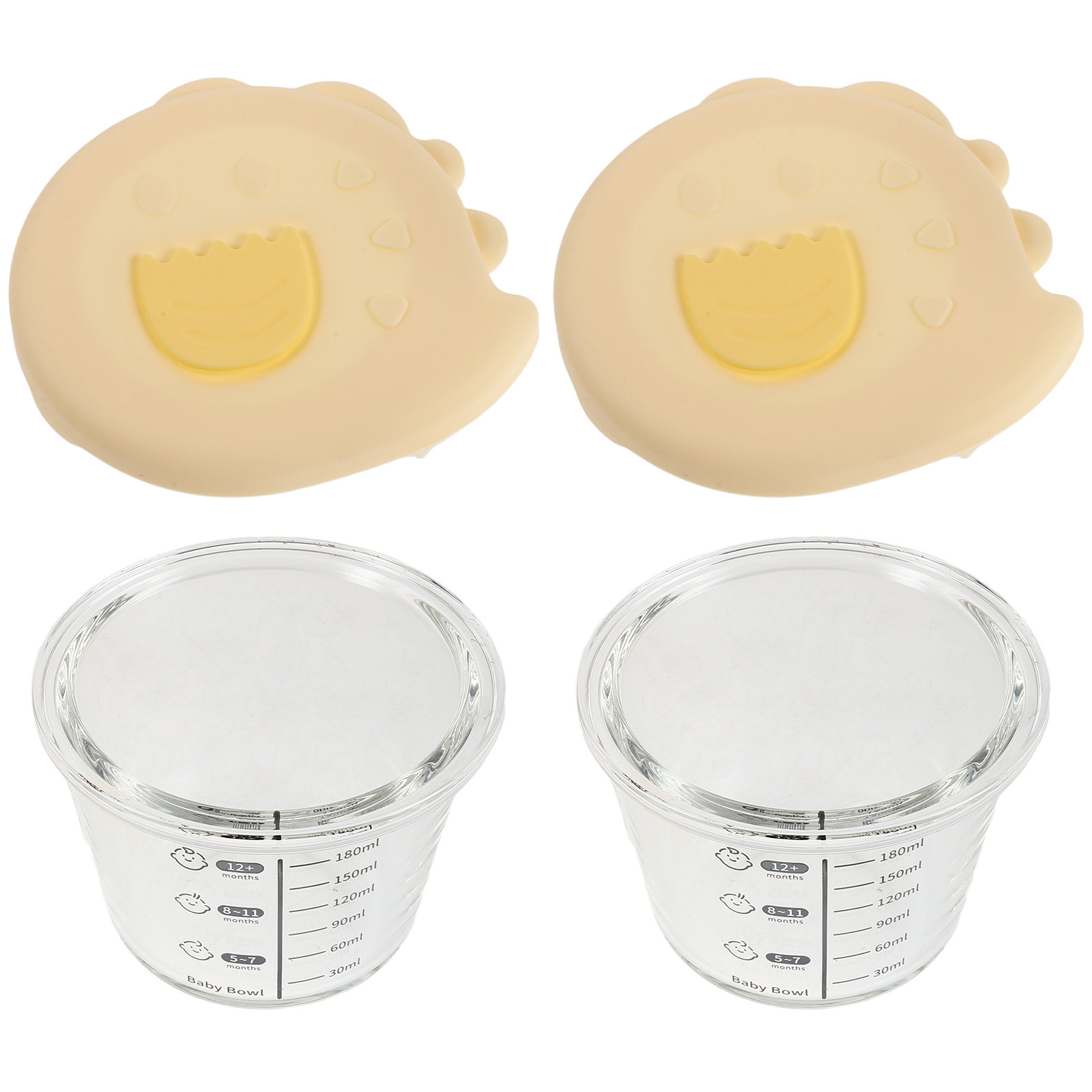 2Pcs Infant Food Storage Glass - огляд і ціна Baby Food Glass Jars