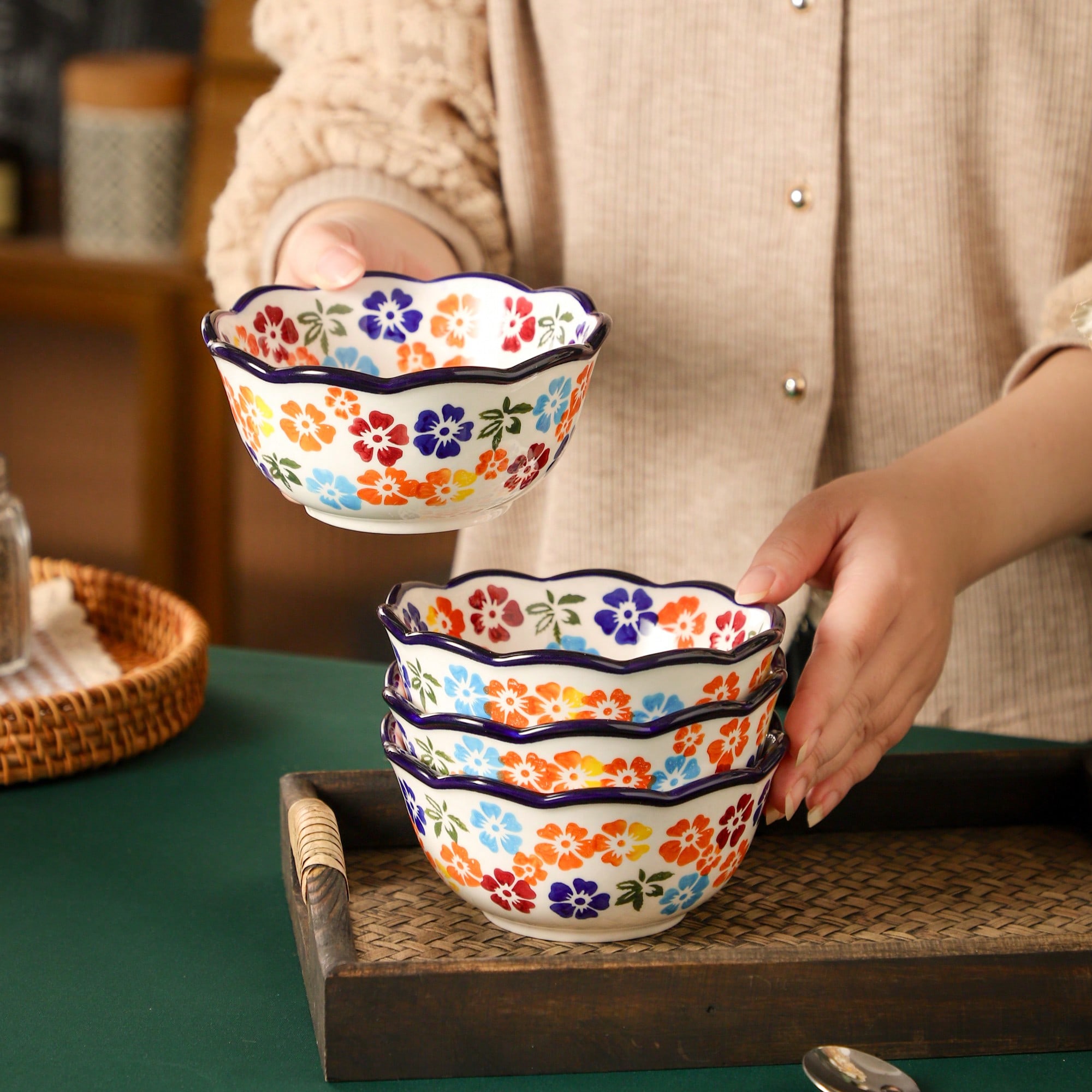 /2/4/6/8Pcs Bohemian Floral Ce - огляд і ціна Baby Food Oatmeal