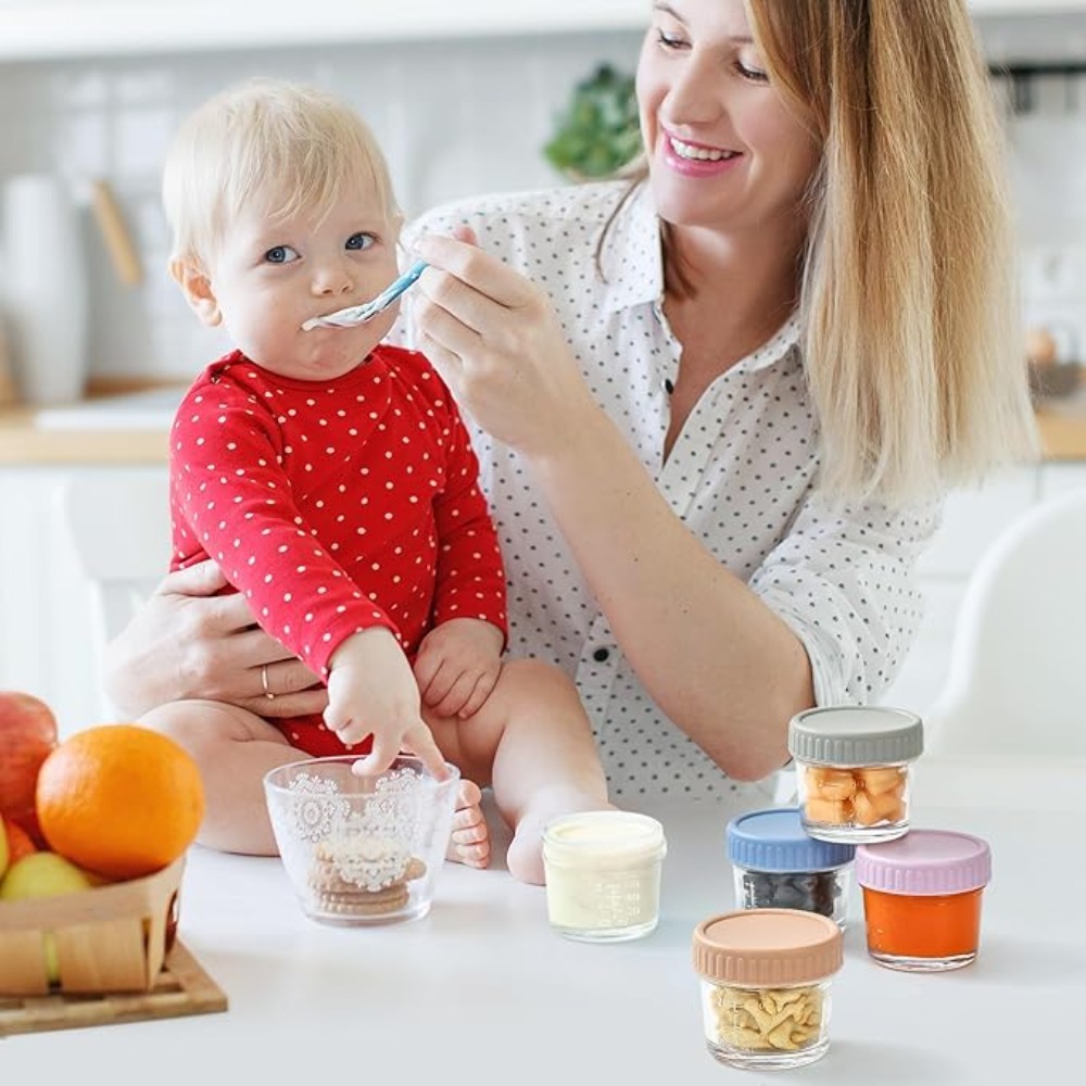 6pcs Mason Jar Glass Baby Food - огляд і ціна Baby Food Glass Jars