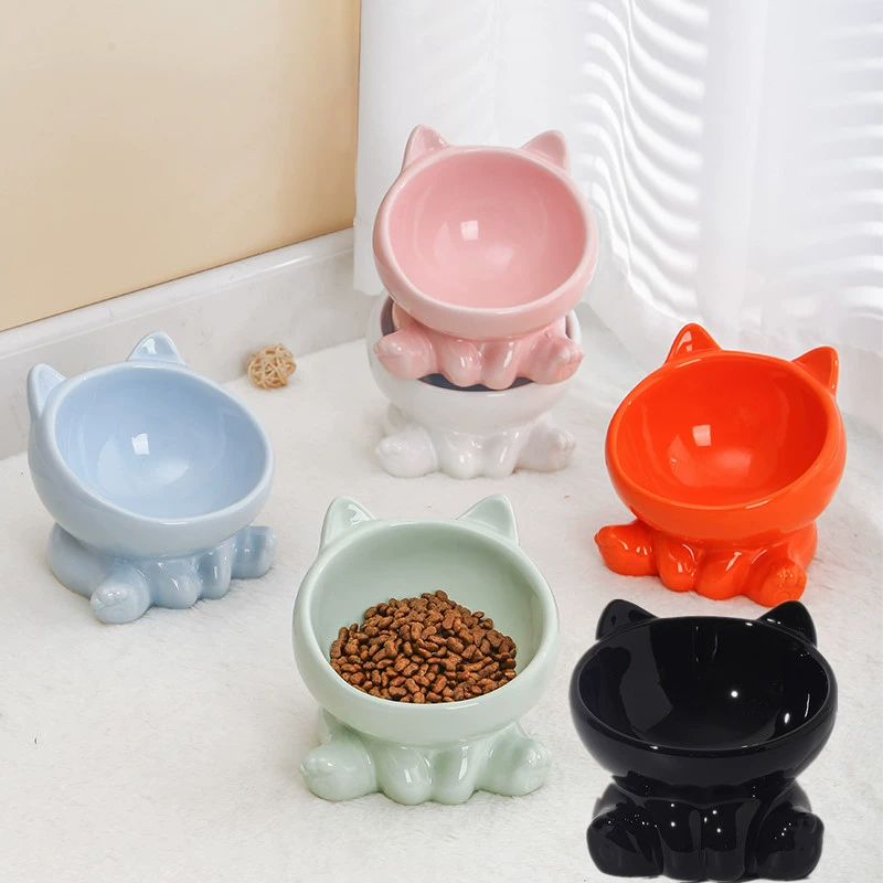 Ceramic Cat Dog Bowl High Feet - огляд і ціна Baby Food Cat