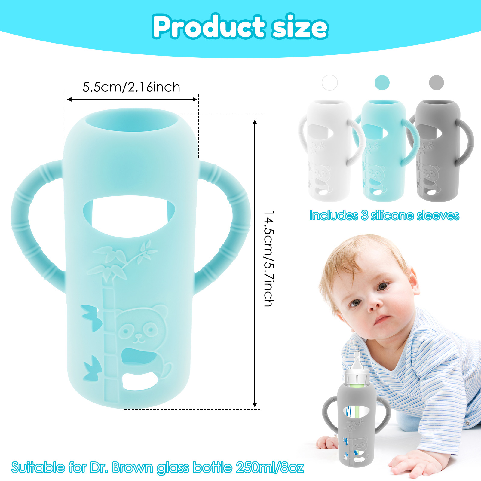 3Pcs Baby Bottle Sleeves with  - огляд і ціна Baby Food Zip Lock Bag