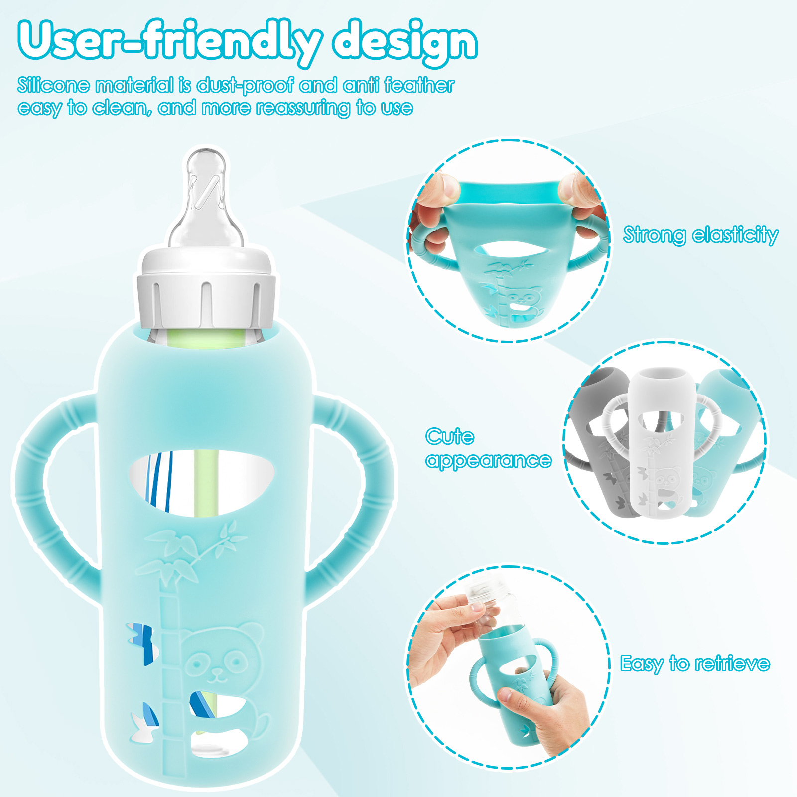 3Pcs Baby Bottle Sleeves with  - огляд і ціна Baby Food Zip Lock Bag