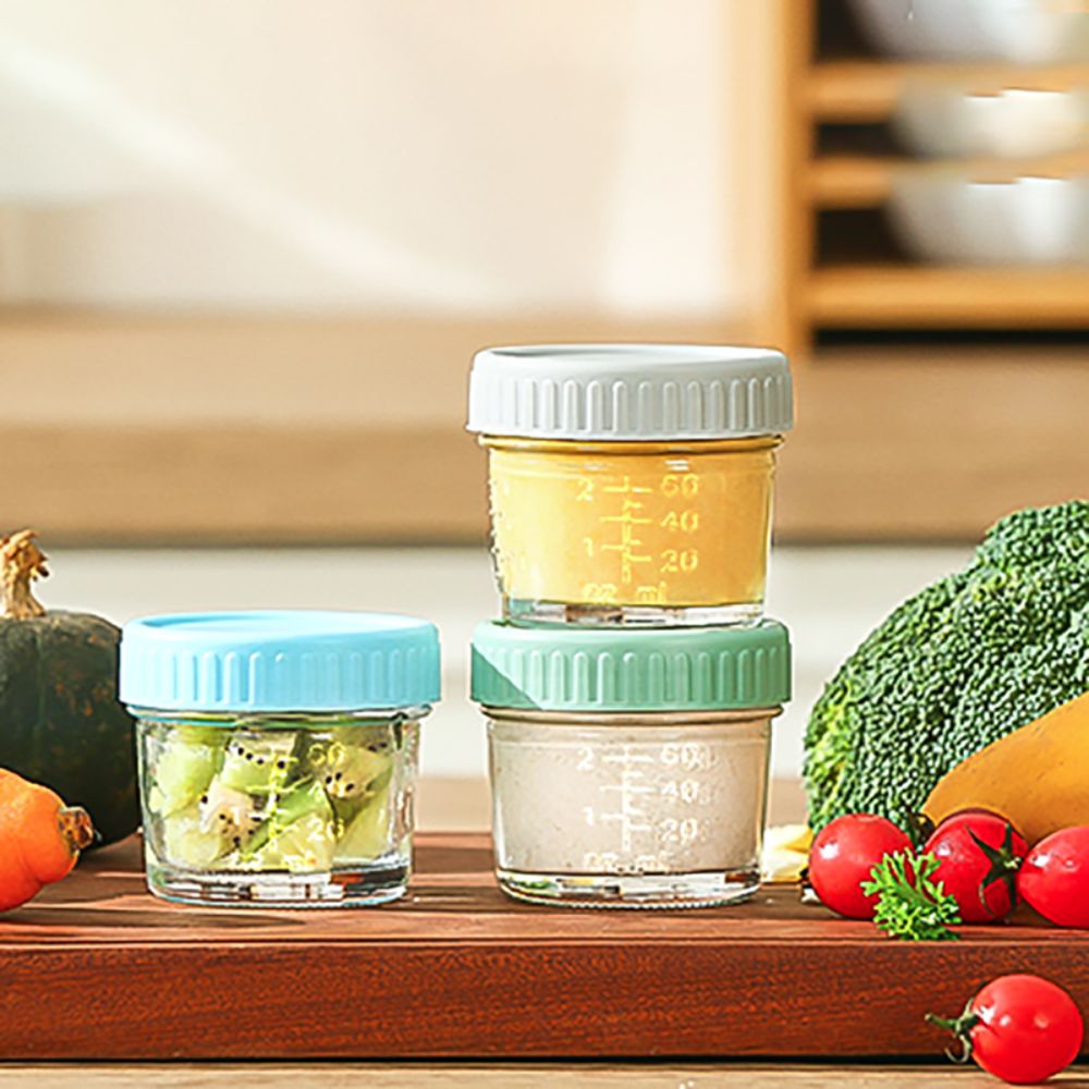 6pcs Multipurpose Glass Baby F - огляд і ціна Baby Food Glass Jars