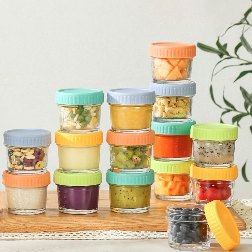 6pcs Glass Baby Food Jar Reusa - огляд і ціна Baby Food Glass Jars
