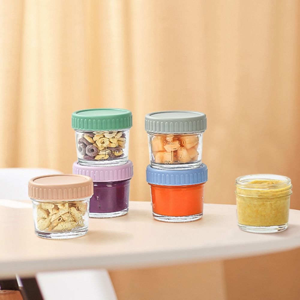 6pcs Glass Baby Food Jar Reusa - огляд і ціна Baby Food Glass Jars
