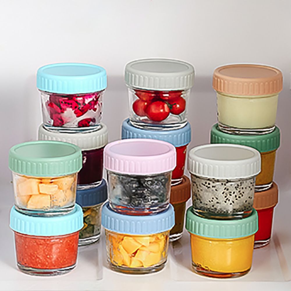 6pcs Glass Baby Food Jar Reusa - огляд і ціна Baby Food Glass Jars