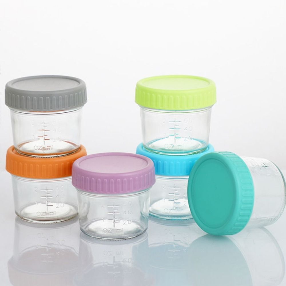 6pcs Glass Baby Food Jar Reusa - огляд і ціна Baby Food Glass Jars