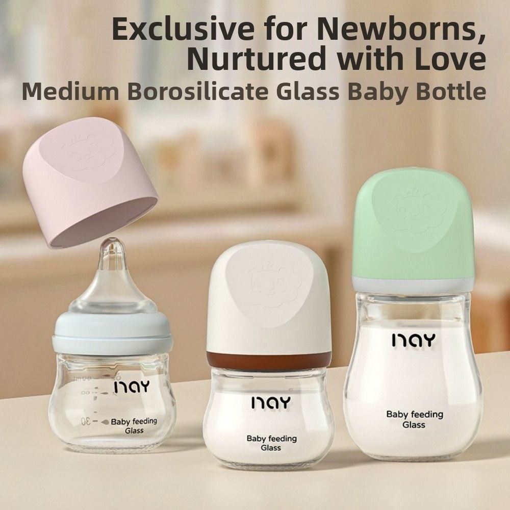 Glass Baby Bottle Anti-flatule - огляд і ціна Baby Food Glass Jars