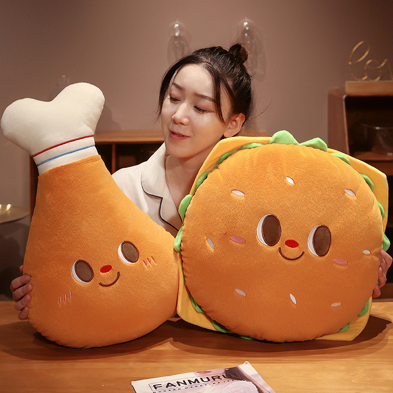 Fried Chicken Burger Plush Toy - огляд і ціна Baby Food With Chicken