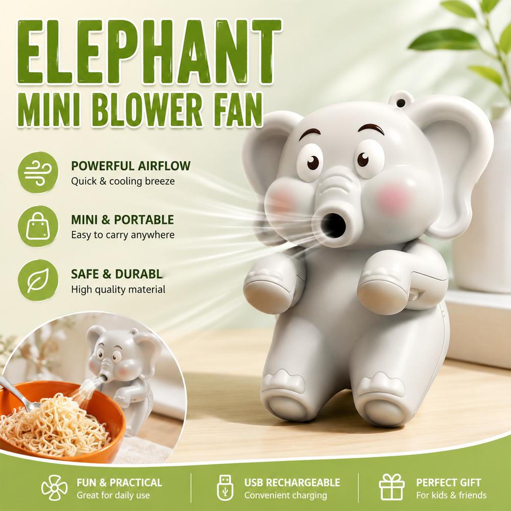 Mini Elephant Food Cooler Fan, - огляд і ціна Baby Food Bowl