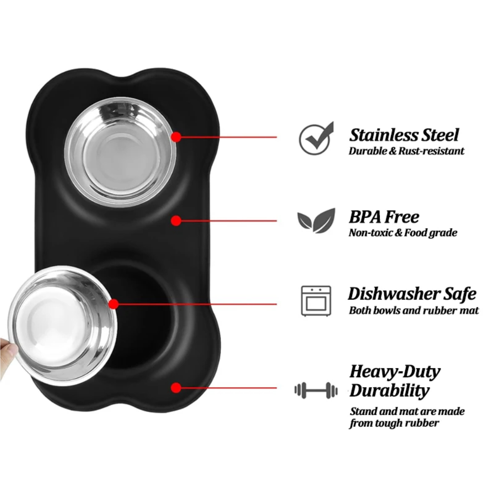 Stainless Steel Pet Dog Feeder - огляд і ціна Baby Food Cat