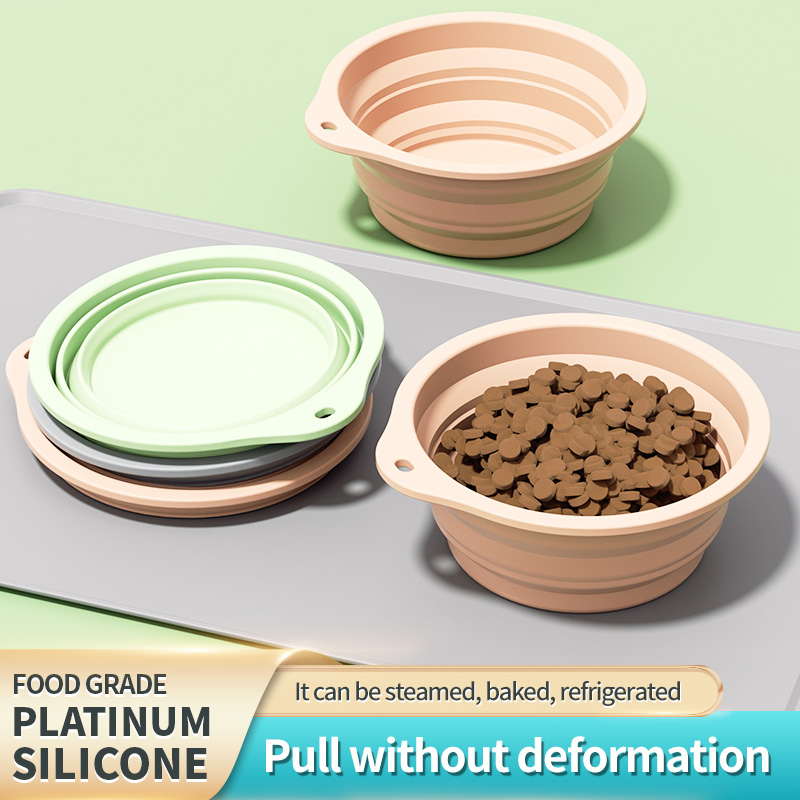 Collapsible Silicone Dog Bowl, - огляд і ціна Baby Food Cat