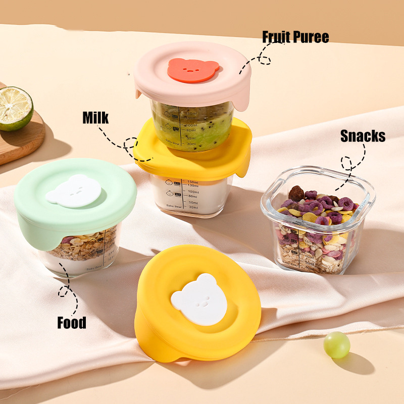High Borosilicate Glass Lunch  - огляд і ціна Baby Food Glass Jar