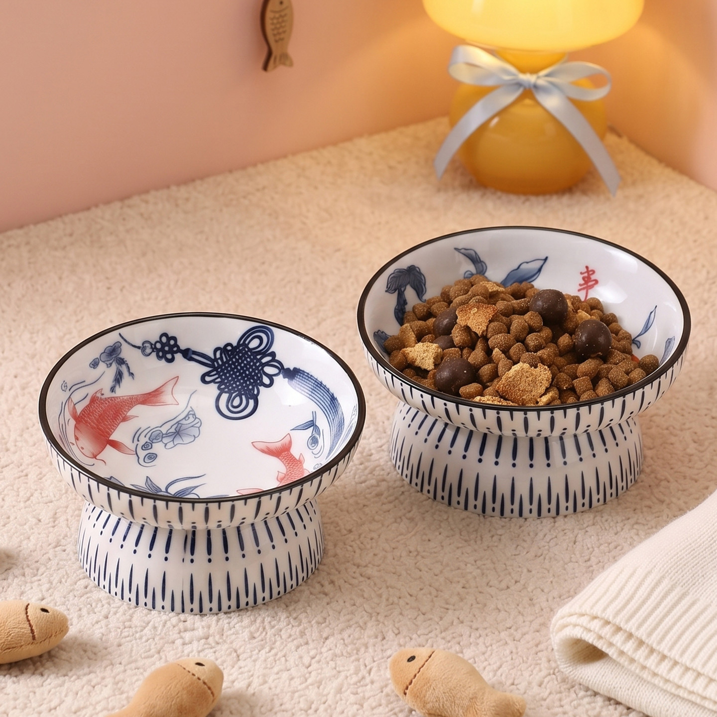 Cute Tilted Elevated Ceramic P - огляд і ціна Baby Food Cat
