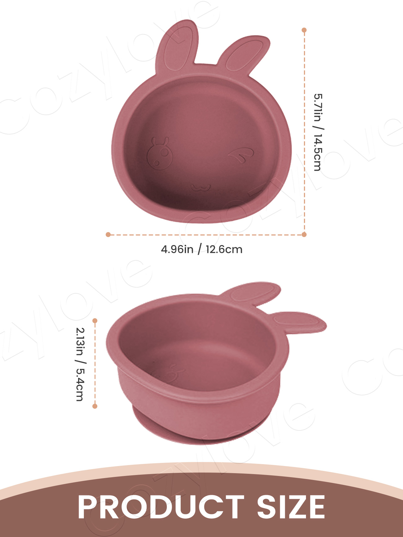Cute Bunny Ear Silicone Baby S - огляд і ціна Baby Food Bowl