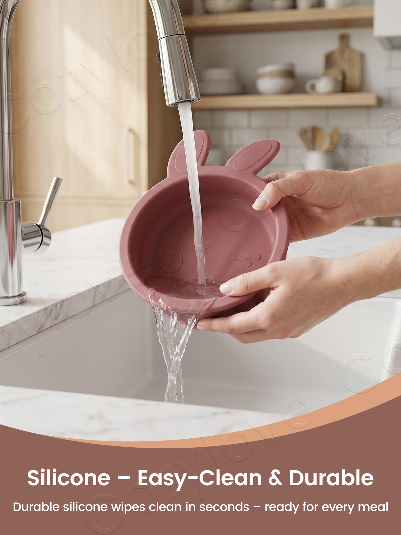 Cute Bunny Ear Silicone Baby S - огляд і ціна Baby Food Bowl