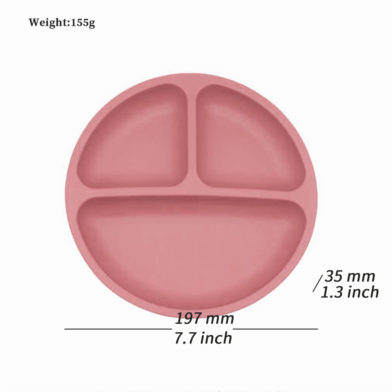 Food grade silicone split plat - огляд і ціна Baby Food Bowl