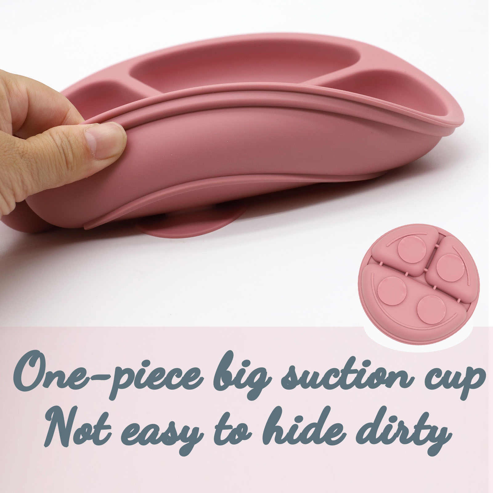 Food grade silicone split plat - огляд і ціна Baby Food Bowl